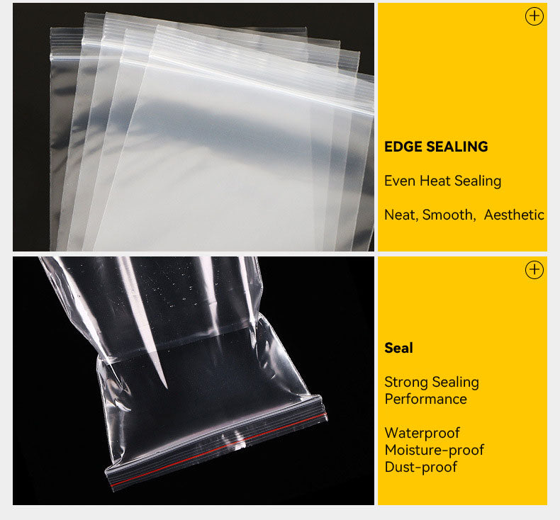 Resealable Self Sealing Clear Plastic Bags For Tablet 20cm*28cm (100 pcs)