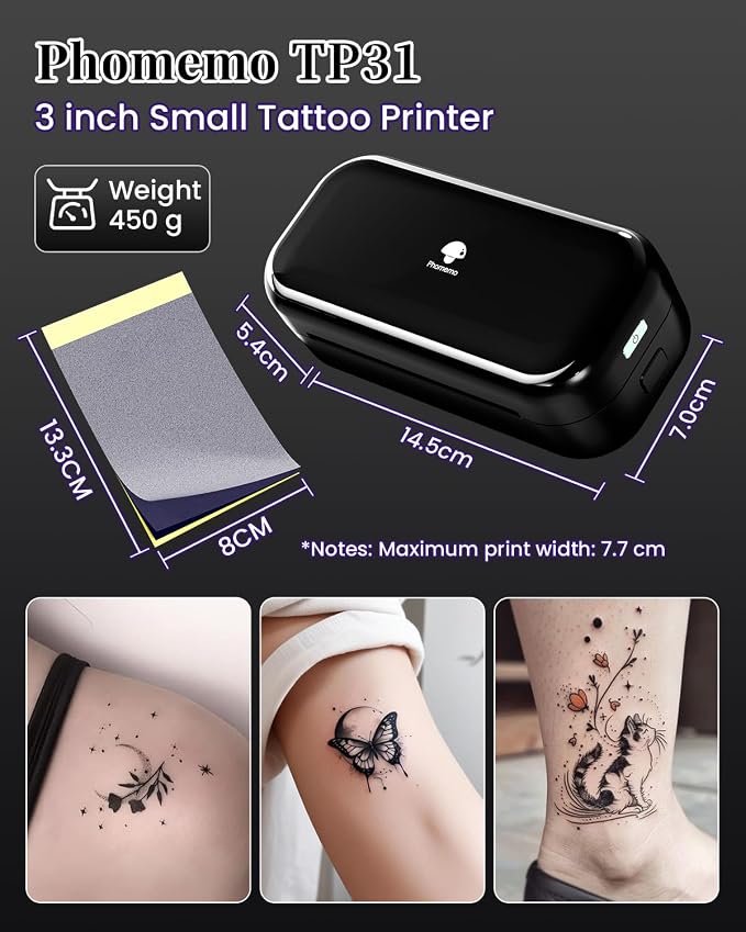 Tattoo Mate Bluetooth Tintenloser Drucker