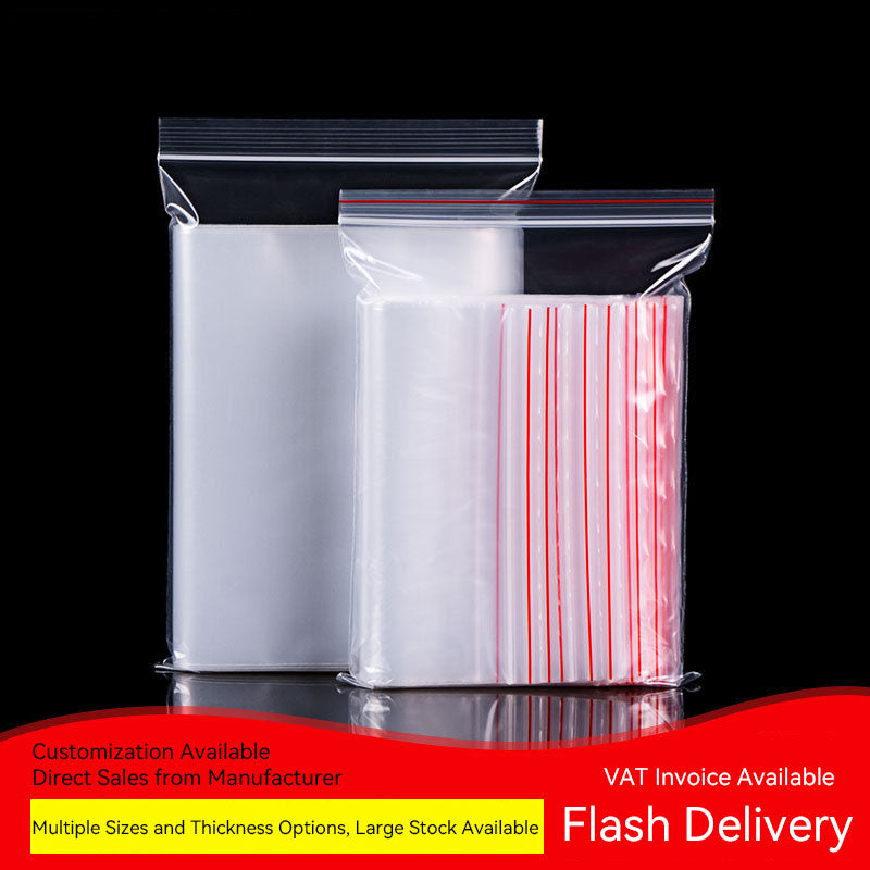 Resealable Self Sealing Clear Plastic Bags For Tablet 20cm*28cm (100 pcs)
