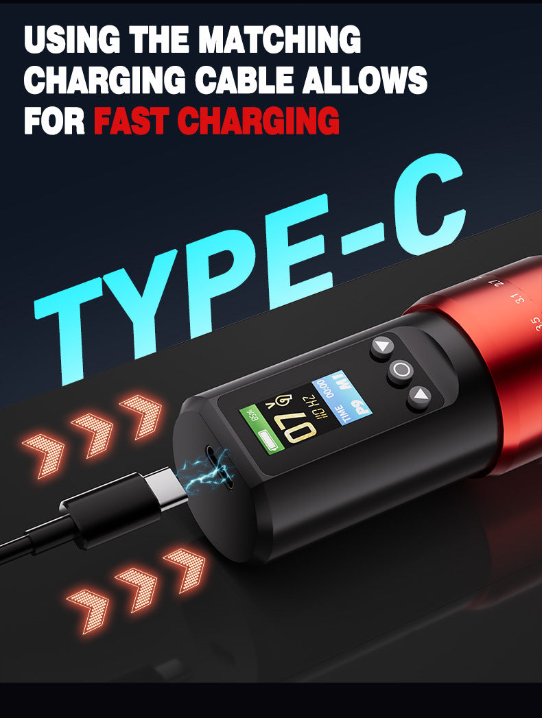 Tuffking Wireless Tattoo Pen Machine with One Battery