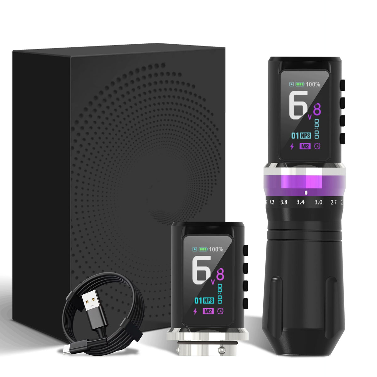 Fuyou Wireless Tattoo Pen Machine with Two Batteries