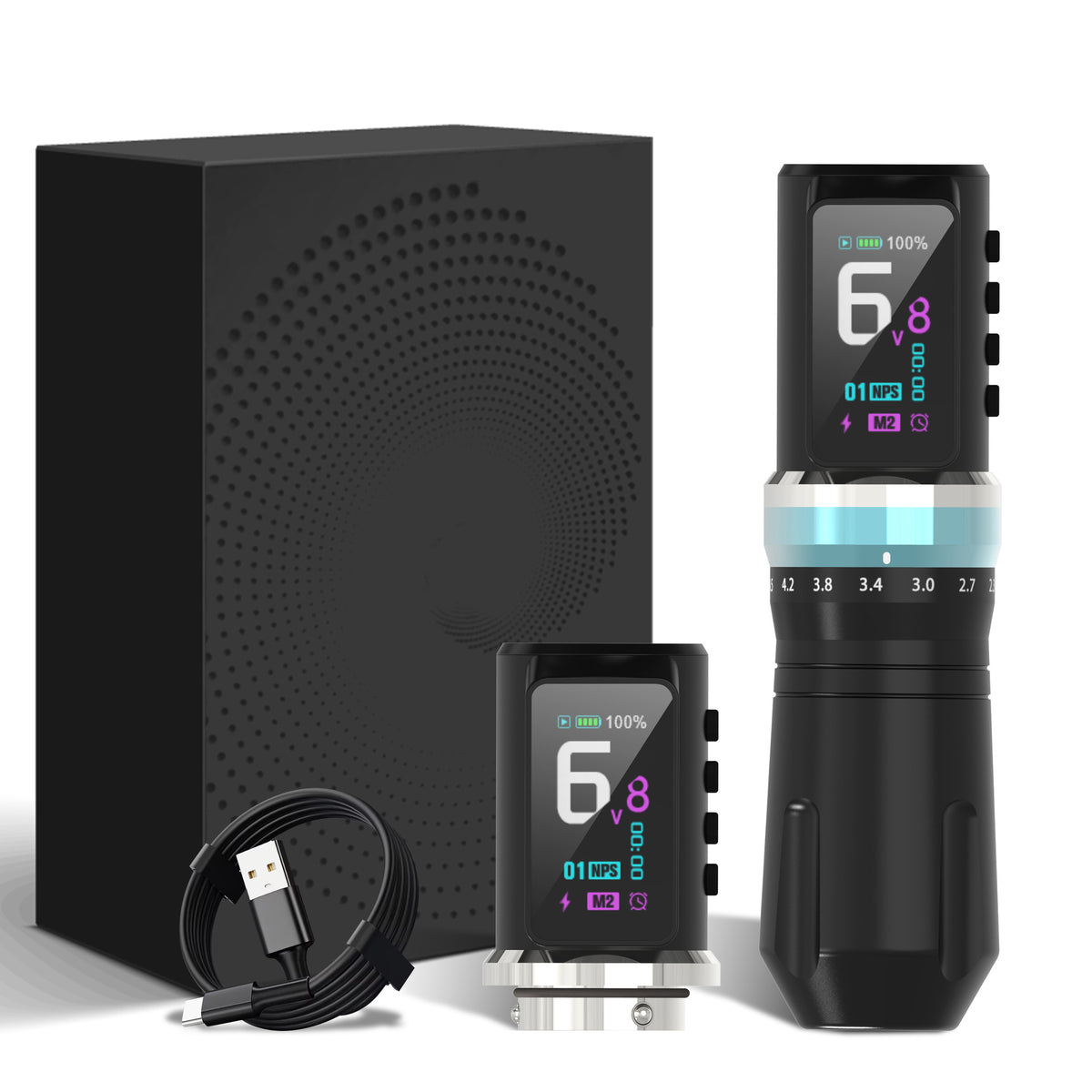 Fuyou Wireless Tattoo Pen Machine with Two Batteries