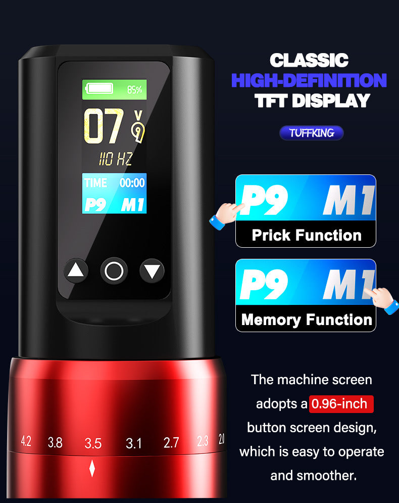 Tuffking Wireless Tattoo Pen Machine with One Battery