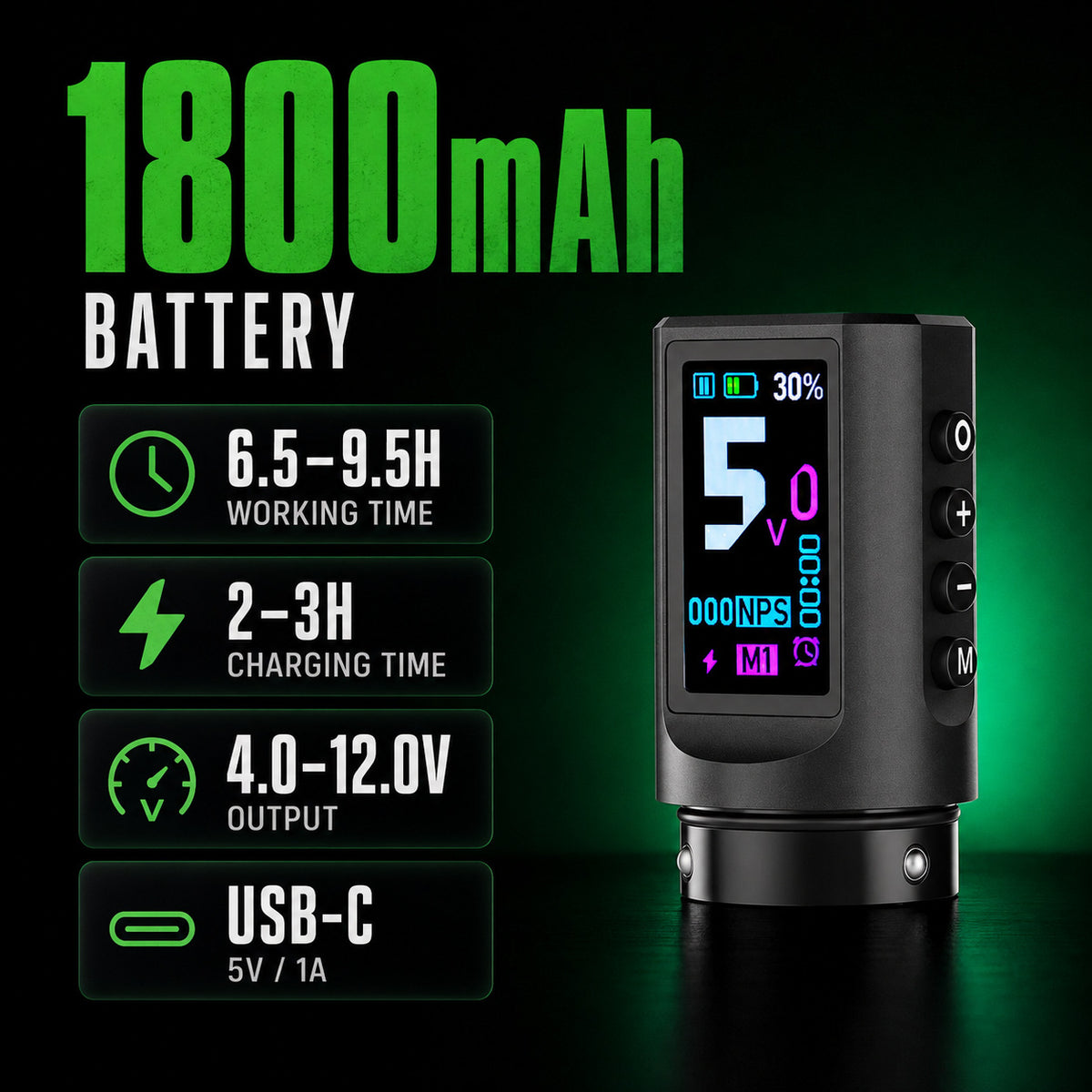 Tuffking Wireless Tattoo Pen Machine with One Battery